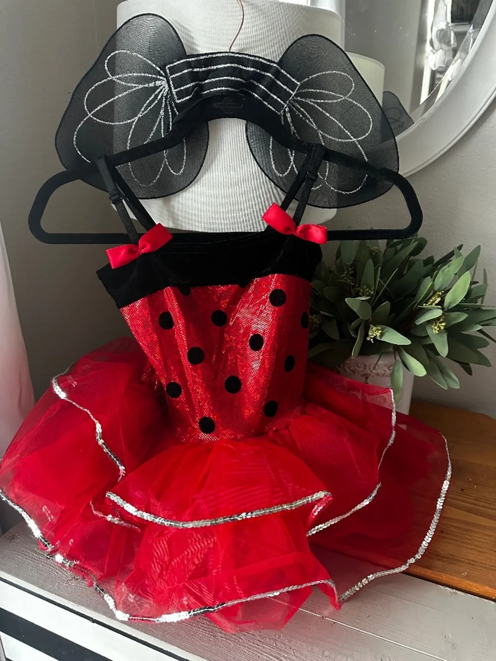 Little Lady Bug Costume or Dance Outfit (5-6yr girls) Small/Medium in childrens.